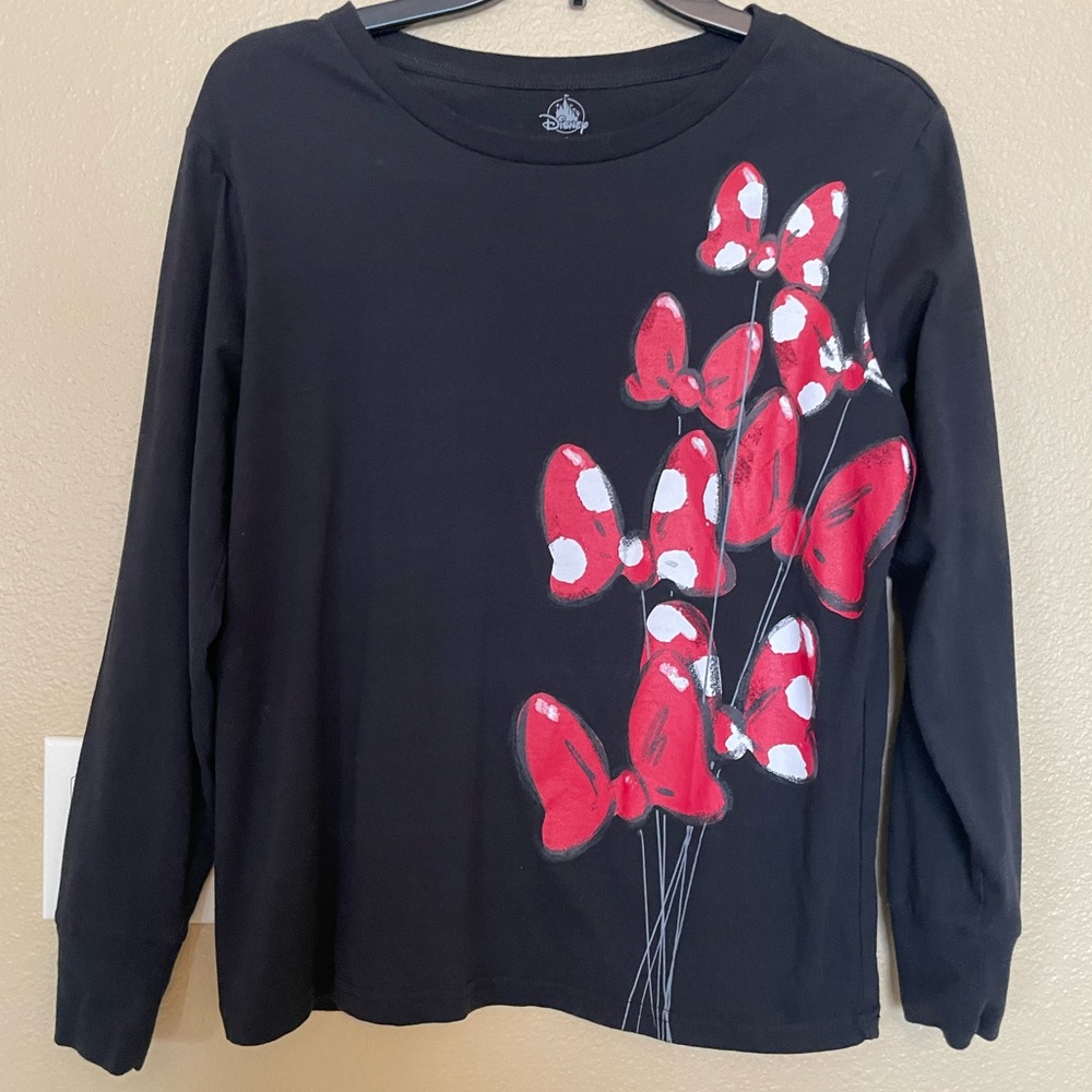 Black Minnie Mouse Bow Shirt